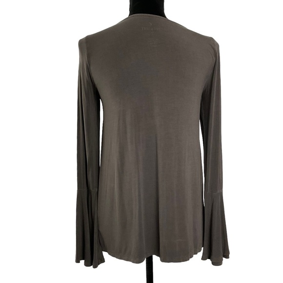 🎉 SALE AMERICAN Eagle Gray Soft & Sexy Long Sleeve Top Size Small - Picture 5 of 8